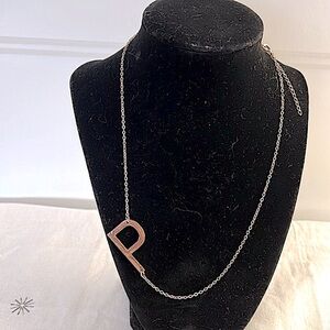 Letter P Initial Necklace “NEW”